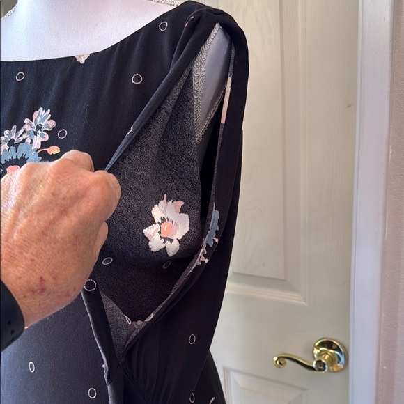 Free People Black Sheath Dress with Bell Sleeves - Picture 5 of 16